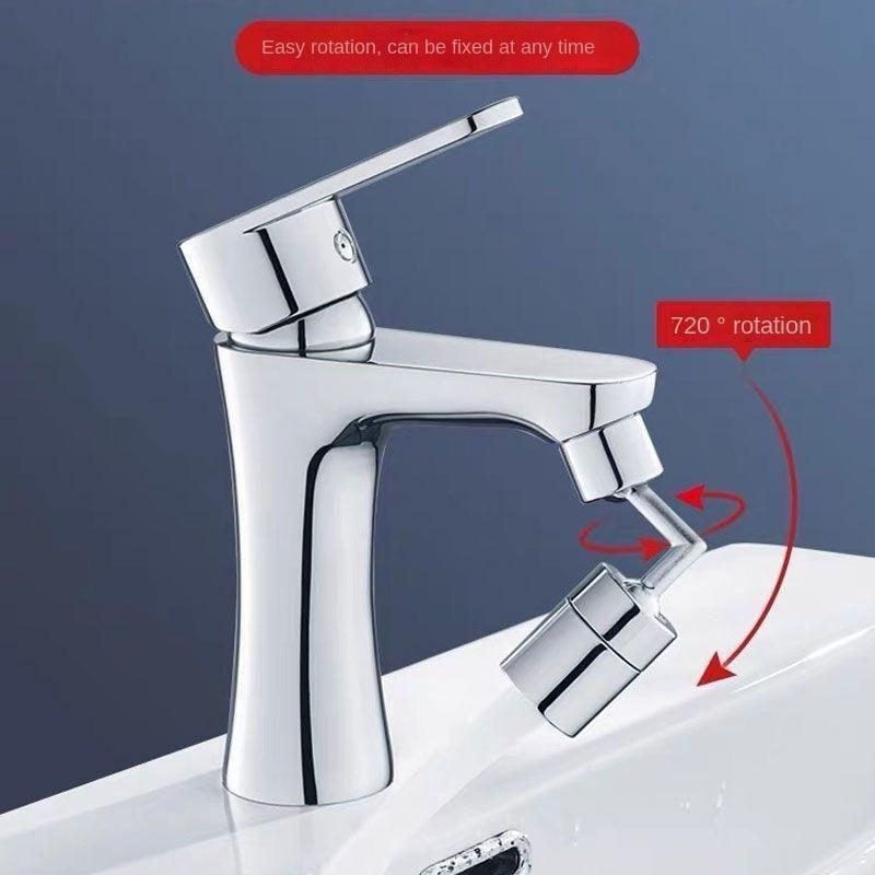 Filter Faucet -Kitchen 720� Rotatable Splash Filter Faucet Sprayer Head Flexible Bathroom Tap Extender